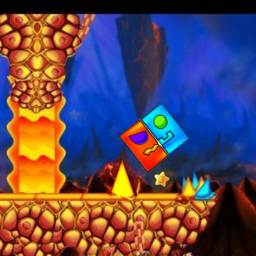 Fire and Water Geometry Dash